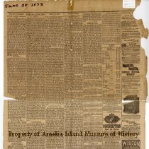 Fernandina Observer June 28, 1873 front