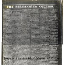 Fernandina Courier January 2, 1867 Front page