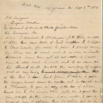 Letter regarding missing receipt