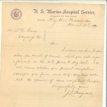 Letter regarding salary vouchers