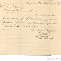 Letter from J.L. Posey