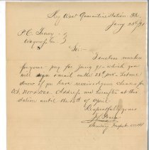 Letter from J.L. Posey