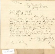 Letter to J.L. Posey