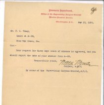 Letter from Walter Wyman