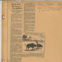"Florida was once seen of Bullfight" taken from Recollection of my early life" by Susan Fatio L'Engle (1883)