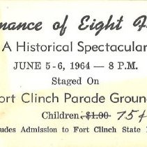 The General Duncan Lamont Clinch Historical Society of Fernandina Beach presents Its First Annual Historical Drama "Romance of Eight Flags" by Faith Britton