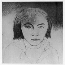 Pencil sketch of Luis Aury the Pirate