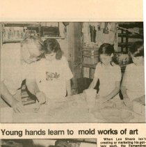 Newspaper Article  - About local ceramics artist, Lee Shank working to teac