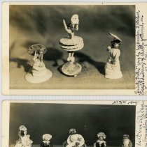 Postcards of shell dolls from Seaside Inn.
