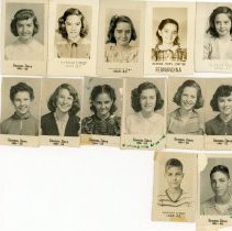 School days - Dorothy Hutchins and unnamed classmates in Fernandina