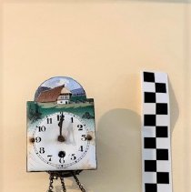 Part of small German clock