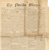 The Florida Mirror Saturday March 22, 1884 Page 1
