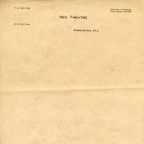Rex Theatre letterhead
