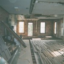 10 N. 2nd Street. Photos and negatives of before and during restoration