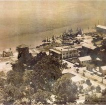 Aerial View of St. Marys Georgia. Year unknown.