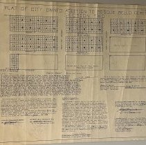 Plat of City owned addition to Boaque Bello Cemetery