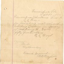 Letter from Fernandina Volunteers to  R. K. Boyt