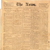 The News Thursday August 20, 1903 Page 1