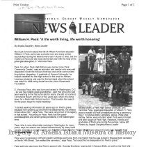 Biography--Peck, William Henderson