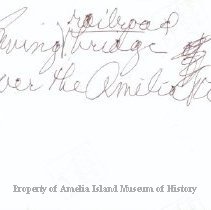 Bridge for train over Amelia River