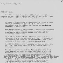 Biography--Stickney, J.K.