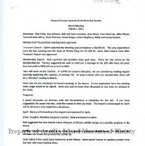 Clinch Historical Society 2021 and 2022 Records  (COVID) years)