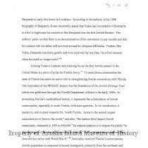 Biography--Yulee, David Levy (1 of 2 for 21st Century Documents)