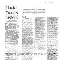 Biography--Yulee, David Levy (1 of 2 for 21st Century Documents)