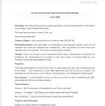 Clinch Historical Society 2021 and 2022 Records  (COVID) years)