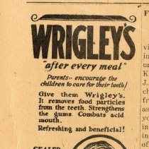 Nassau County Leader Friday March 13, 1925 Wrigley's Spearmint Juicy Fruit