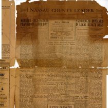 Nassau County Leader Friday July 31, 1925 page 1