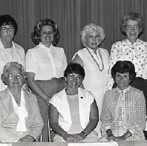 Women's Club Officer's

"Randa Gowen" Award

FBHS Cheerleaders and Trophies

Orange Hall-- St. Mary's

Handwritten Sign/ Message
Mill