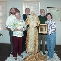 Harrison Descendants Donate Gown
Warrior Football Team and Cheerleaders


"Randa Gowen" Award

FBHS Cheerleaders and Trophies

Orange Hall-- St. Mary's

Handwritten Sign/ Message
Mill