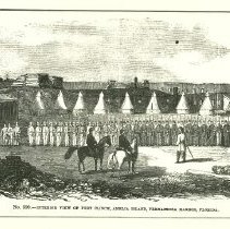 An artist's rendition of an interior view of Fort Clinch