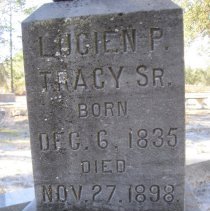 Headstone of Lucian Poincy Tracy, Sr.