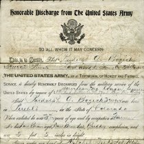 A79-65-1 Bozic Discharge Paperwork 1919
