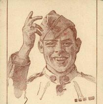 A73-121-17a Norman Rockwell postcard