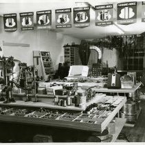 Interior of the E. Platte General Hardware Store.