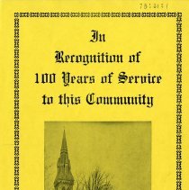 St. George's Anglican Church, 100 Years of Service