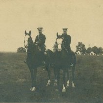 Two Soldiers on Horseback
