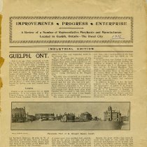 "Improvements, Progress, Enterprise - Guelph, Ont." page 1