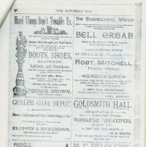 Figure 4: Ads from Guelph's "The Saturday Sun"