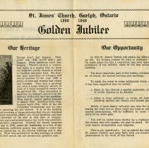 "Our Heritage"; "Our Opportunity," center of program