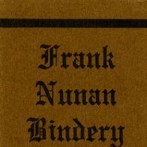 Frank Nunan Bindery Bookmark