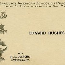 Business Card for Edward Hughes