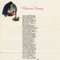 .1 Christmas Letter & Poem from Flora and Jean Little, 1968