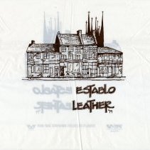 Establo Leather Plastic Shopping Bag