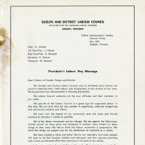 Guelph & District Labour Council, 1969