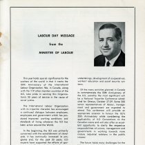 Labour Day Message from Minister of Labour, p.33