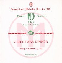 Quarter Century Club Dinner November, 1981